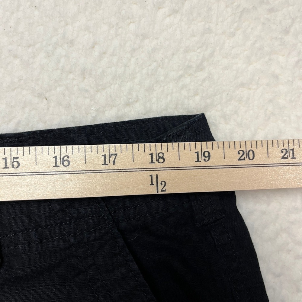 Plugg Cargo Shorts Mens 38 Black Ripstop Cotton Multi Pocket Utility Casual 4866 - Picture 3 of 8